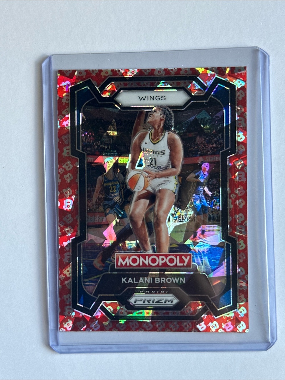 Panini Monopoly Holographic Red Basketball Card
